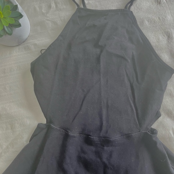 Garage Black Fit & Flare Dress with Cutouts - Picture 6 of 7